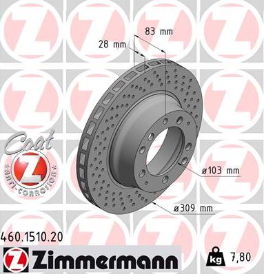 Zimmermann 460.1510.20 - Jarrulevy inparts.fi