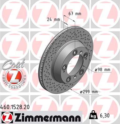 Zimmermann 460.1528.20 - Jarrulevy inparts.fi