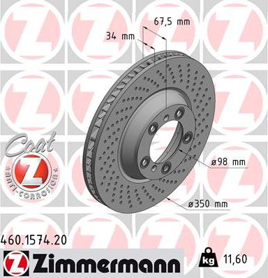 Zimmermann 460.1574.20 - Jarrulevy inparts.fi