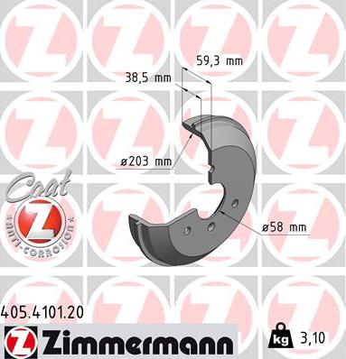 Zimmermann 405.4101.20 - Jarrurumpu inparts.fi