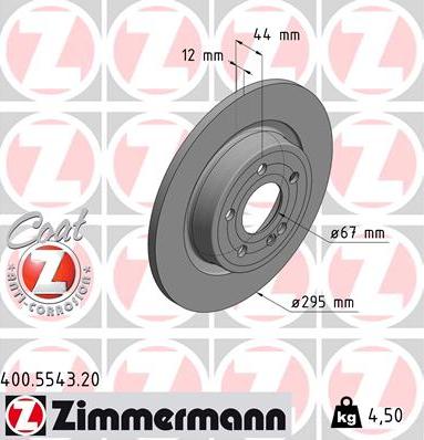 Zimmermann 400.5543.20 - Jarrulevy inparts.fi