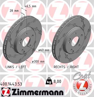 Zimmermann 400.1443.53 - Jarrulevy inparts.fi