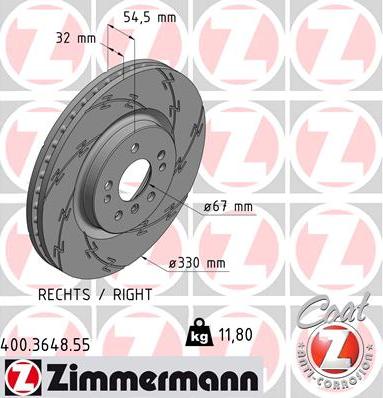 Zimmermann 400.3648.55 - Jarrulevy inparts.fi