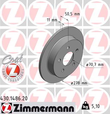 Zimmermann 430.1486.20 - Jarrulevy inparts.fi