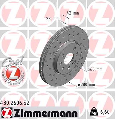 Zimmermann 430.2606.52 - Jarrulevy inparts.fi