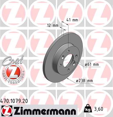 Zimmermann 470.1079.20 - Jarrulevy inparts.fi