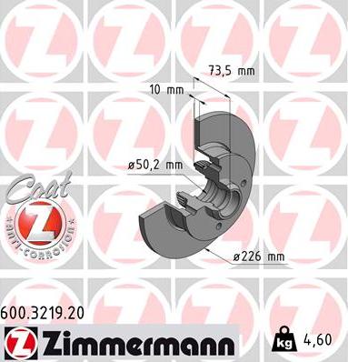 Zimmermann 600.3219.20 - Jarrulevy inparts.fi