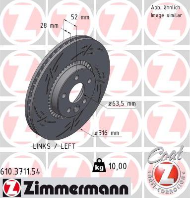 Zimmermann 610.3711.54 - Jarrulevy inparts.fi