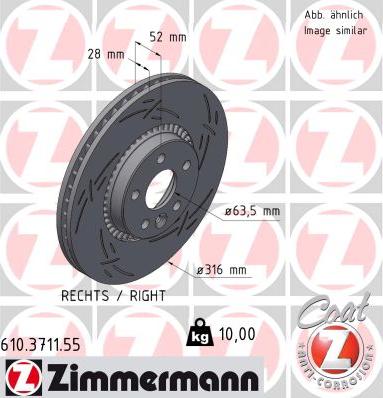 Zimmermann 610.3711.55 - Jarrulevy inparts.fi