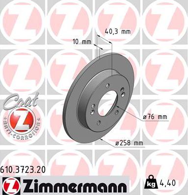 Zimmermann 610.3723.20 - Jarrulevy inparts.fi