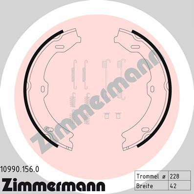 Zimmermann 10990.156.0 - Jarrukenkäsarja, seisontajarru inparts.fi