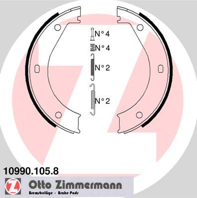 Zimmermann 10990.105.8 - Jarrukenkäsarja, seisontajarru inparts.fi