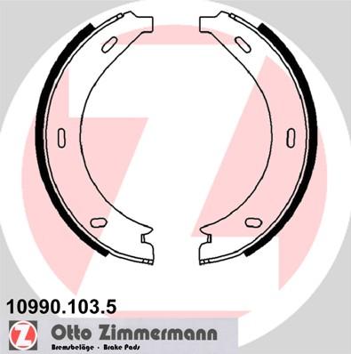 Zimmermann 10990.103.5 - Jarrukenkäsarja, seisontajarru inparts.fi