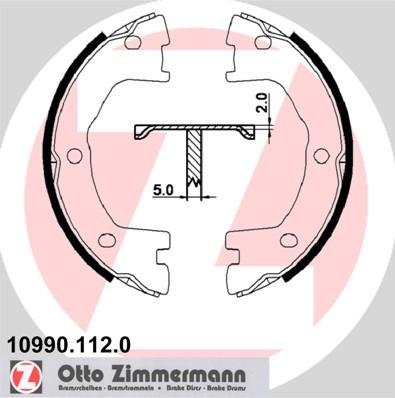 Zimmermann 10990.112.0 - Jarrukenkäsarja, seisontajarru inparts.fi