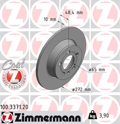 Zimmermann 100.3371.20 - Jarrulevy inparts.fi