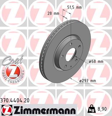 Zimmermann 370.4404.20 - Jarrulevy inparts.fi