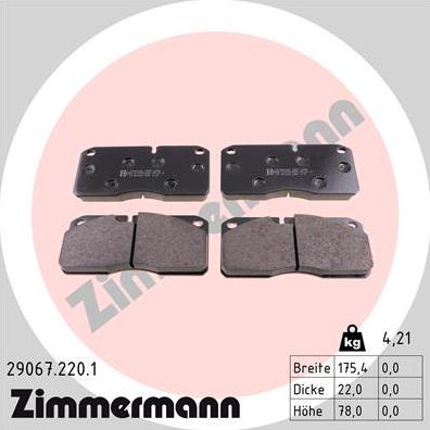 Zimmermann 29067.220.1 - Jarrupala, levyjarru inparts.fi