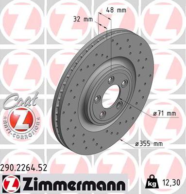 Zimmermann 290.2264.52 - Jarrulevy inparts.fi