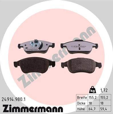 Zimmermann 24914.980.1 - Jarrupala, levyjarru inparts.fi