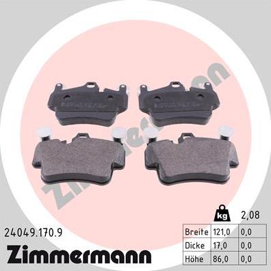 Zimmermann 24049.170.9 - Jarrupala, levyjarru inparts.fi