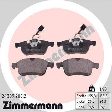 Zimmermann 24339.200.2 - Jarrupala, levyjarru inparts.fi