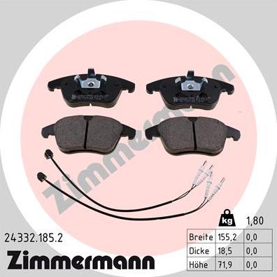 Zimmermann 24332.185.2 - Jarrupala, levyjarru inparts.fi