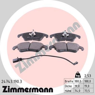 Zimmermann 24743.190.3 - Jarrupala, levyjarru inparts.fi