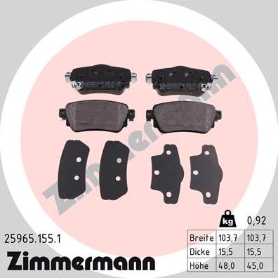 Zimmermann 25965.155.1 - Jarrupala, levyjarru inparts.fi