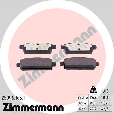 Zimmermann 25096.165.1 - Jarrupala, levyjarru inparts.fi