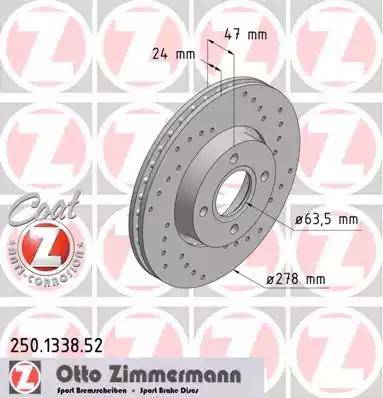 Zimmermann 250.1338.52 - Jarrulevy inparts.fi