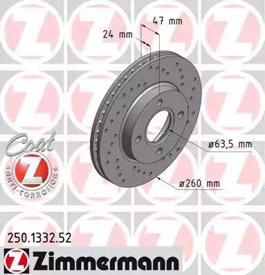 Zimmermann 250.1332.52 - Jarrulevy inparts.fi