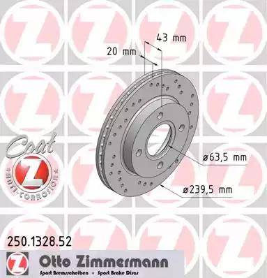 Zimmermann 250.1328.52 - Jarrulevy inparts.fi