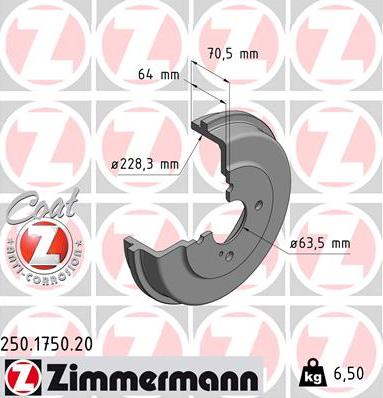 Zimmermann 250.1750.20 - Jarrurumpu inparts.fi