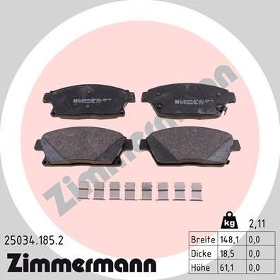 Zimmermann 25034.185.2 - Jarrupala, levyjarru inparts.fi