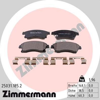 Zimmermann 25031.185.2 - Jarrupala, levyjarru inparts.fi