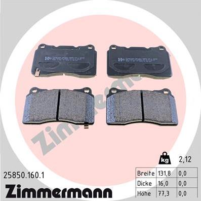 Zimmermann 25850.160.1 - Jarrupala, levyjarru inparts.fi