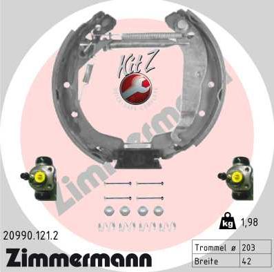 Zimmermann 20990.121.2 - Jarrukenkäsarja inparts.fi