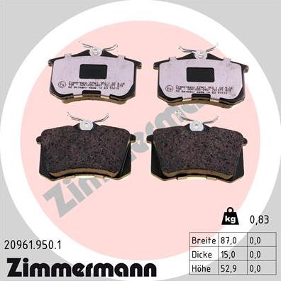 Zimmermann 20961.950.1 - Jarrupala, levyjarru inparts.fi