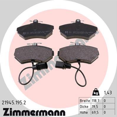 Zimmermann 21945.195.2 - Jarrupala, levyjarru inparts.fi