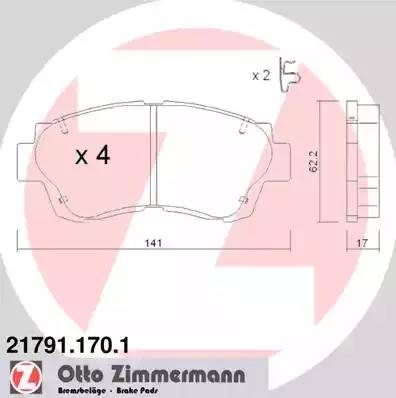 Zimmermann 21791.170.1 - Jarrupala, levyjarru inparts.fi