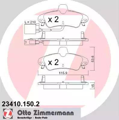 Zimmermann 23410.150.2 - Jarrupala, levyjarru inparts.fi