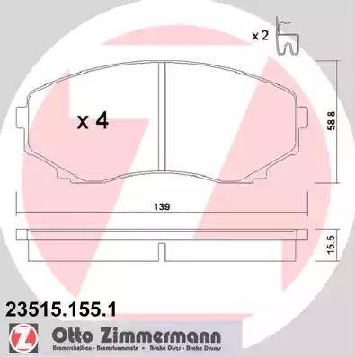 Zimmermann 23515.155.1 - Jarrupala, levyjarru inparts.fi