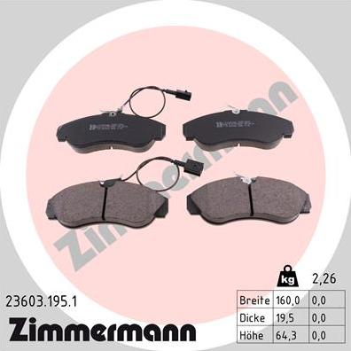 Zimmermann 23603.195.1 - Jarrupala, levyjarru inparts.fi