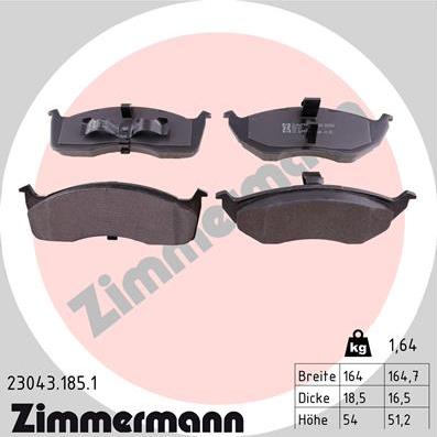 Zimmermann 23043.185.1 - Jarrupala, levyjarru inparts.fi