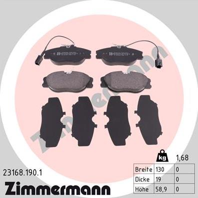 Zimmermann 23168.190.1 - Jarrupala, levyjarru inparts.fi