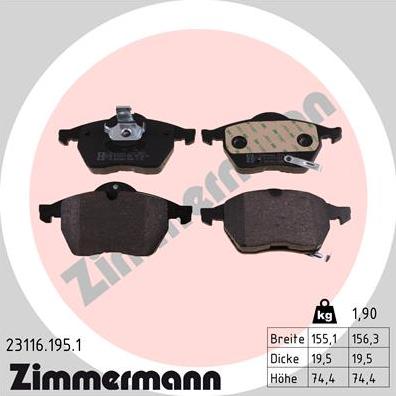 Zimmermann 23116.195.1 - Jarrupala, levyjarru inparts.fi