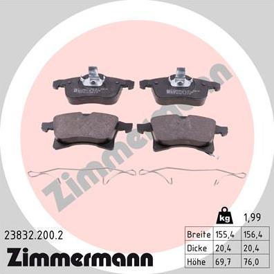 Zimmermann 23832.200.2 - Jarrupala, levyjarru inparts.fi