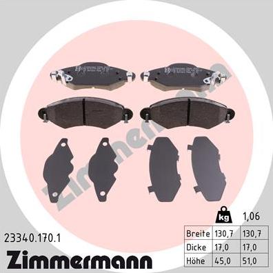 Zimmermann 23340.170.1 - Jarrupala, levyjarru inparts.fi