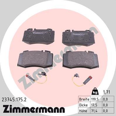 Zimmermann 23745.175.2 - Jarrupala, levyjarru inparts.fi