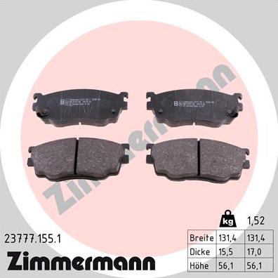 Zimmermann 23777.155.1 - Jarrupala, levyjarru inparts.fi